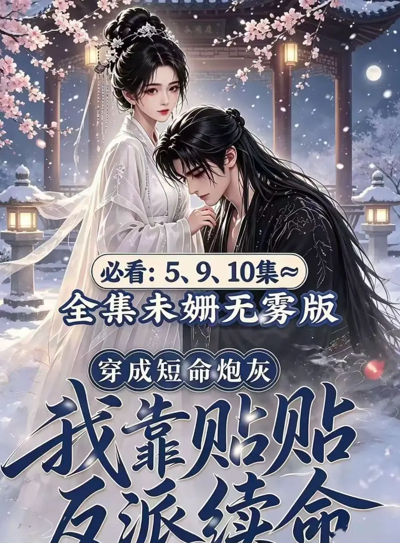 AI漫剧黄果版《穿成短命炮灰，我靠贴贴反派续命》去雾版全集在线看